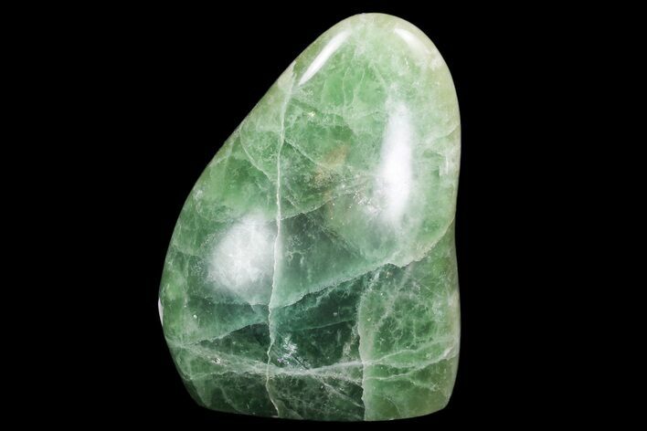 Polished Green Fluorite Freeform - Madagascar #99600